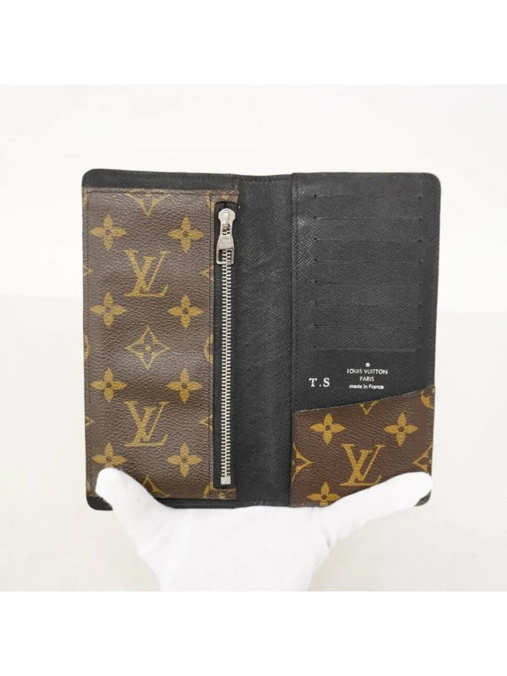 Louis Vuitton Wallet Monogram Macassar Portofoy Utah Non Brown